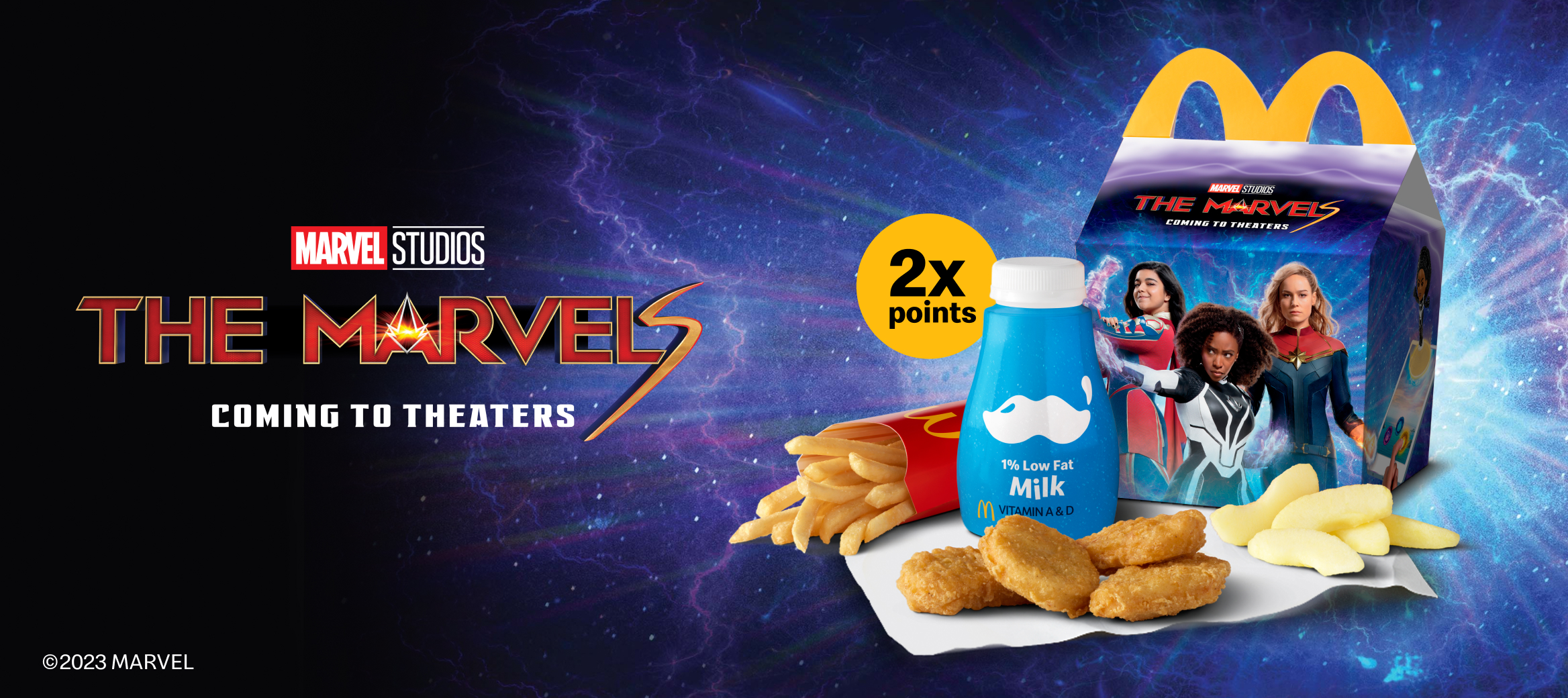 Happy Meal teams up with Marvel Studios’ The Marvels—coming to theaters